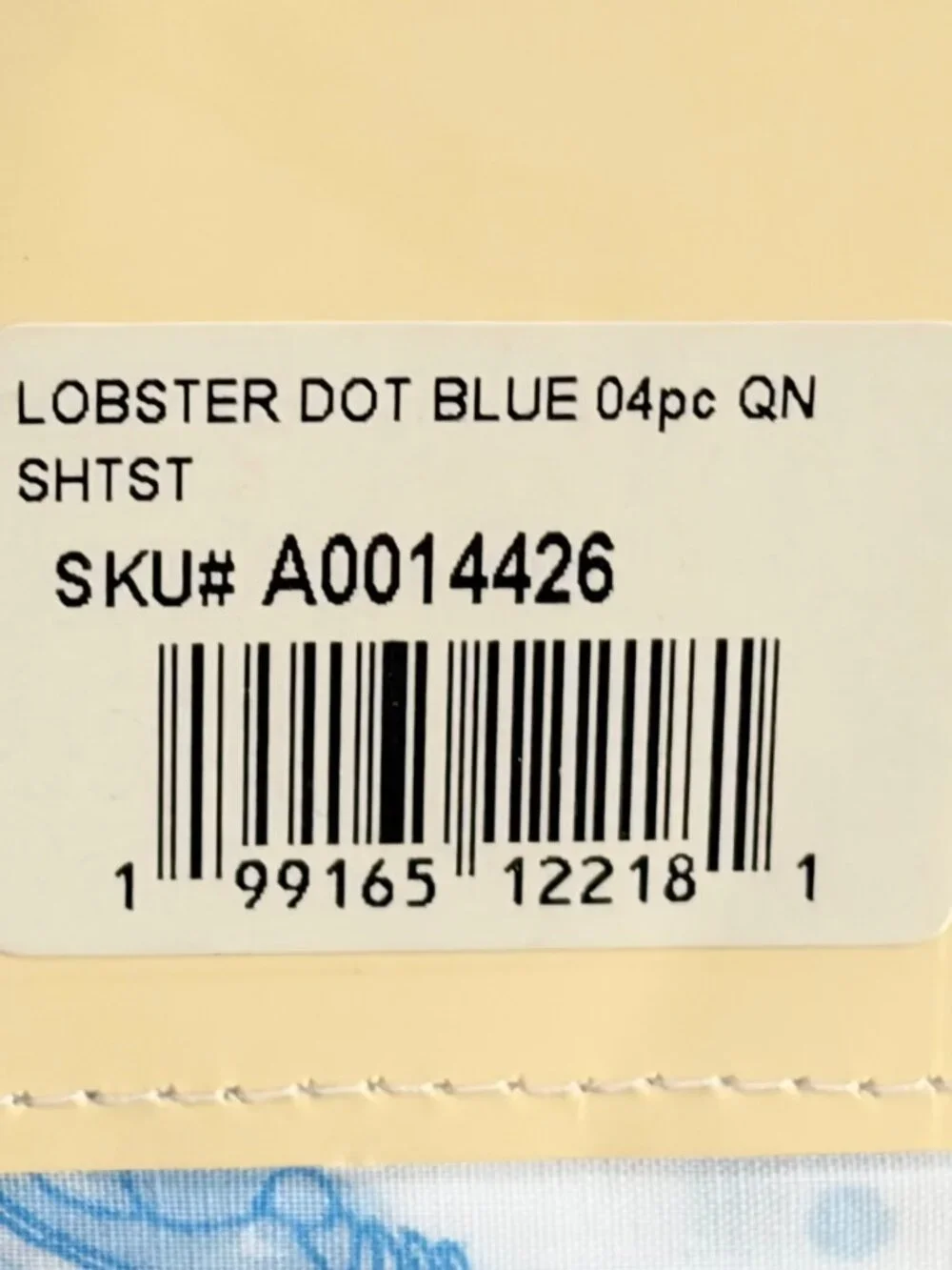 Laura Ashley Queen Size Blue Lobster Cotton Sheet Set crisp cotton percale